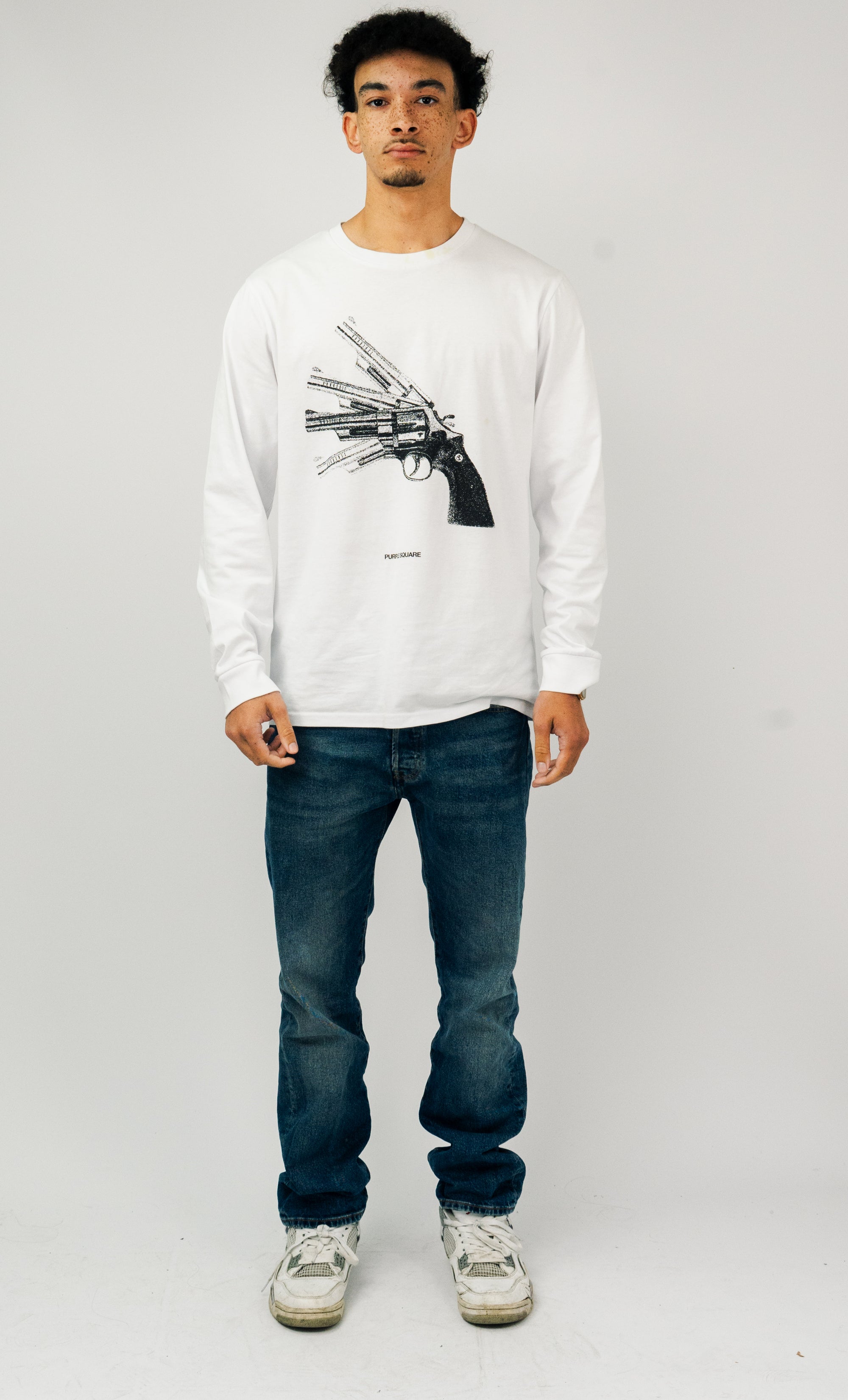 REVOLVER - Longsleeve - White