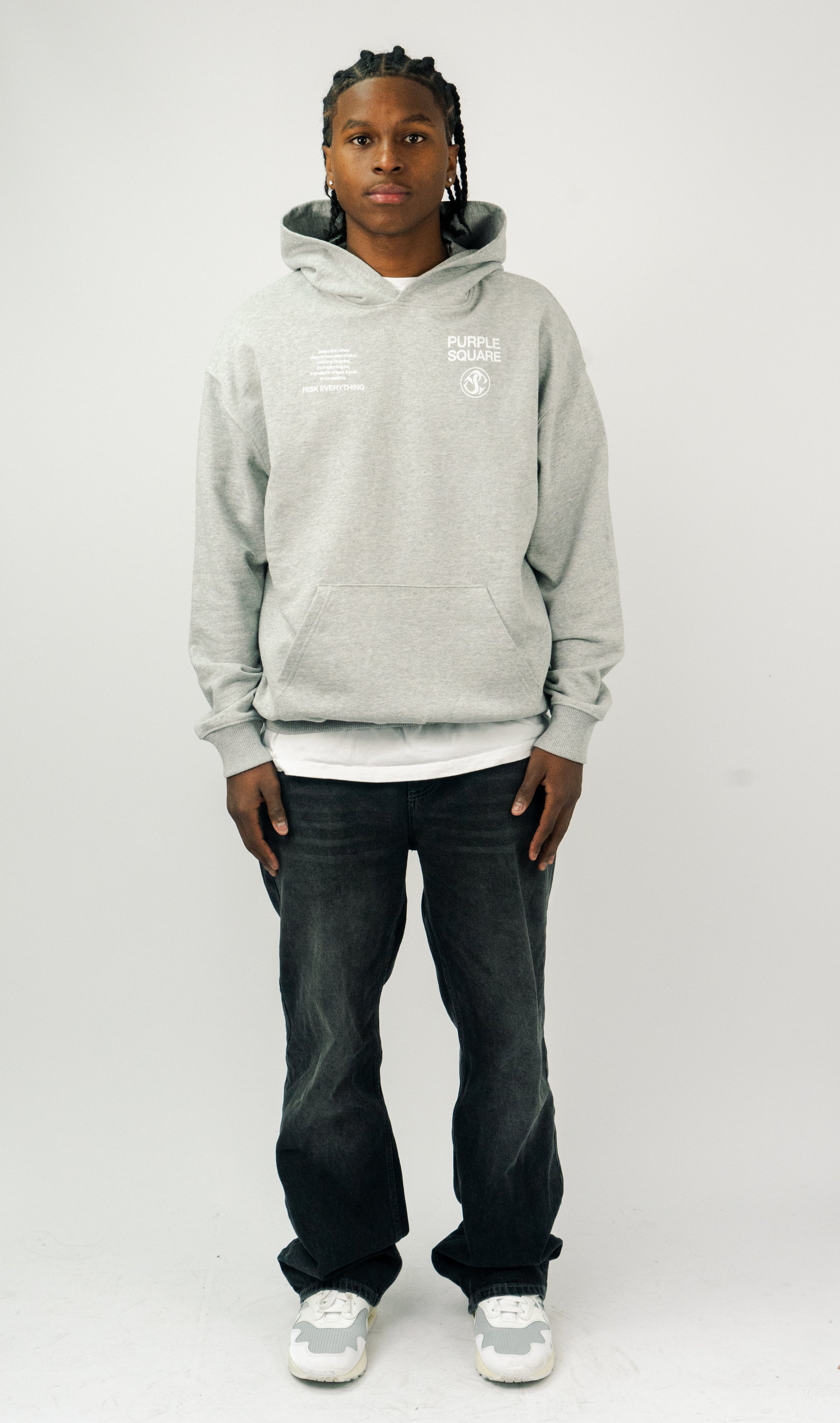 QUOTE - Hoodie - Heather Grey