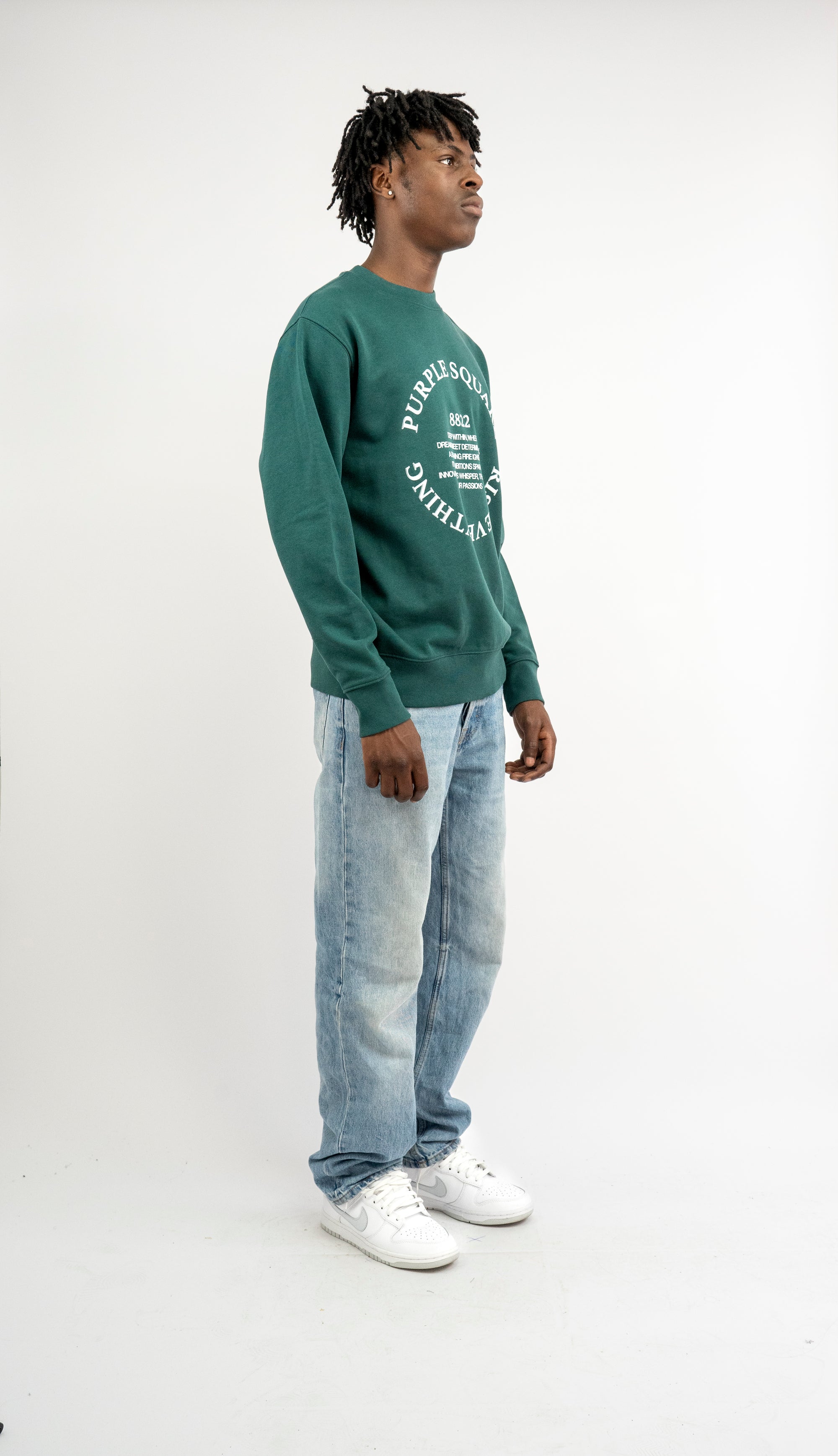 CIRCLE QUOTE - Sweater - Glazed Green